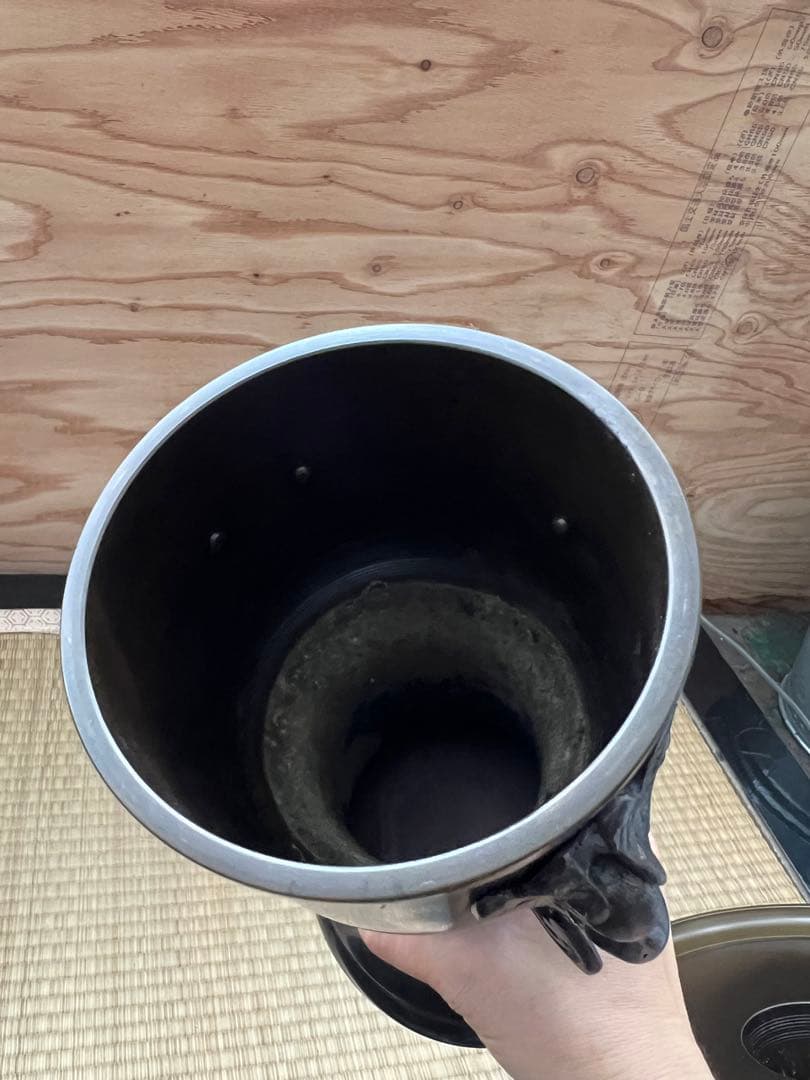 伝統工芸 薄端 花器 水盤 金属製 銅製 花瓶 華道 金属工芸品