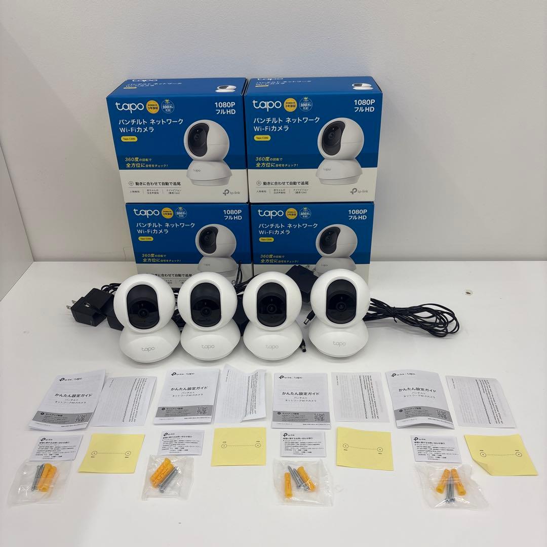 tapo c200 1080P Wi-Fi防犯カメラ 4台セット