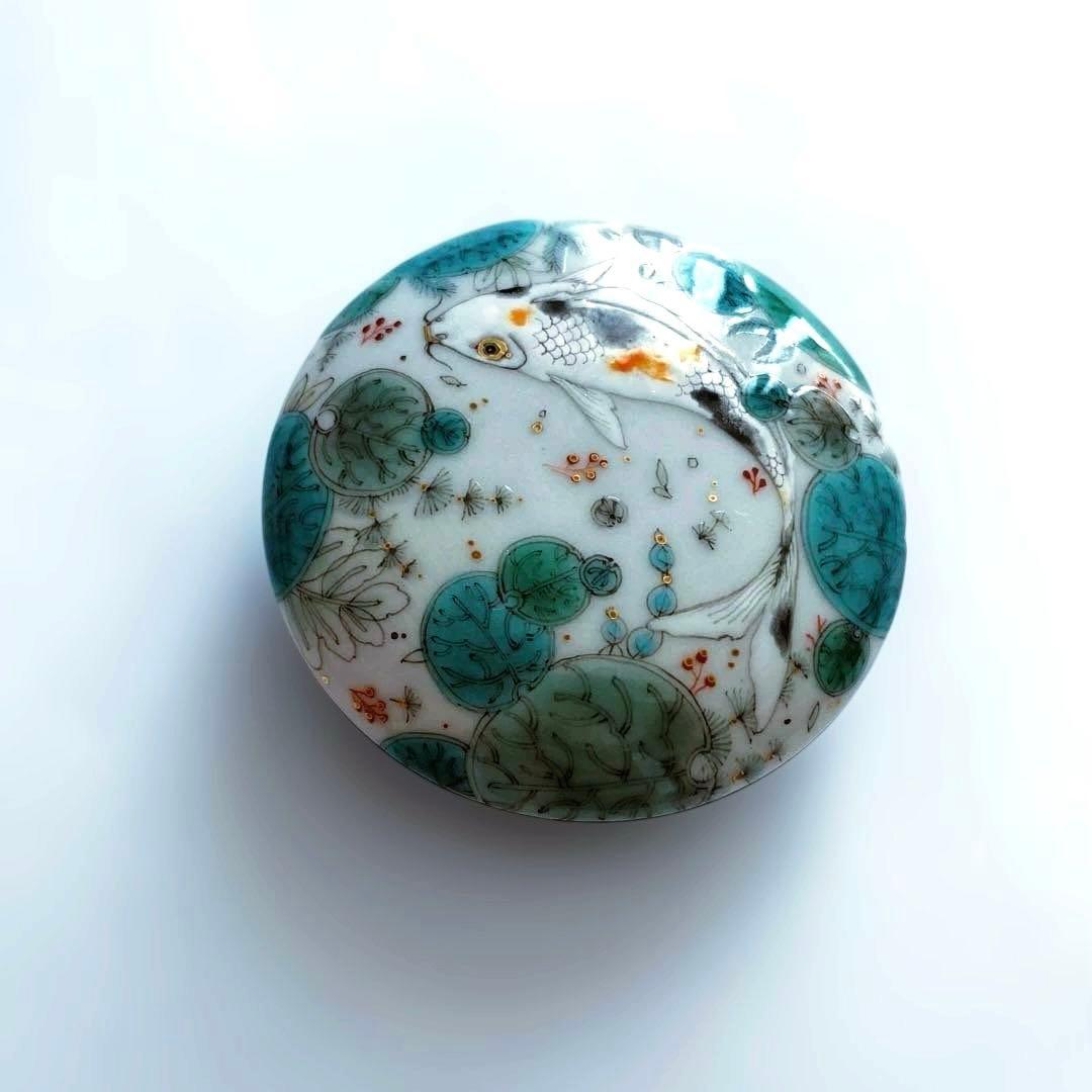 牟田 陽日　むた ようか　九谷焼　蓋物