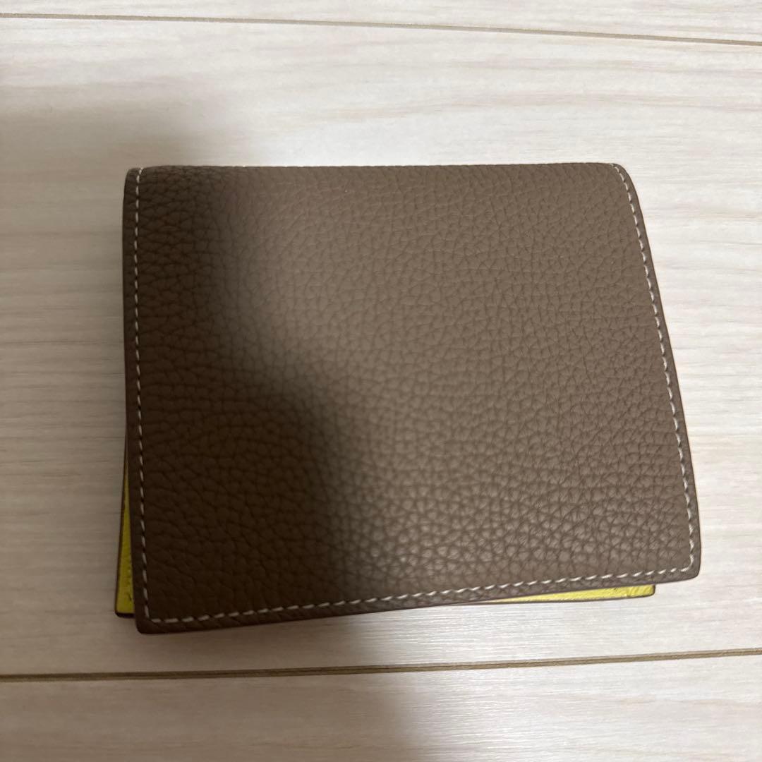 ボナベンチュラ バイフォールドウォレット エトープ イエロー 二つ折り 財布