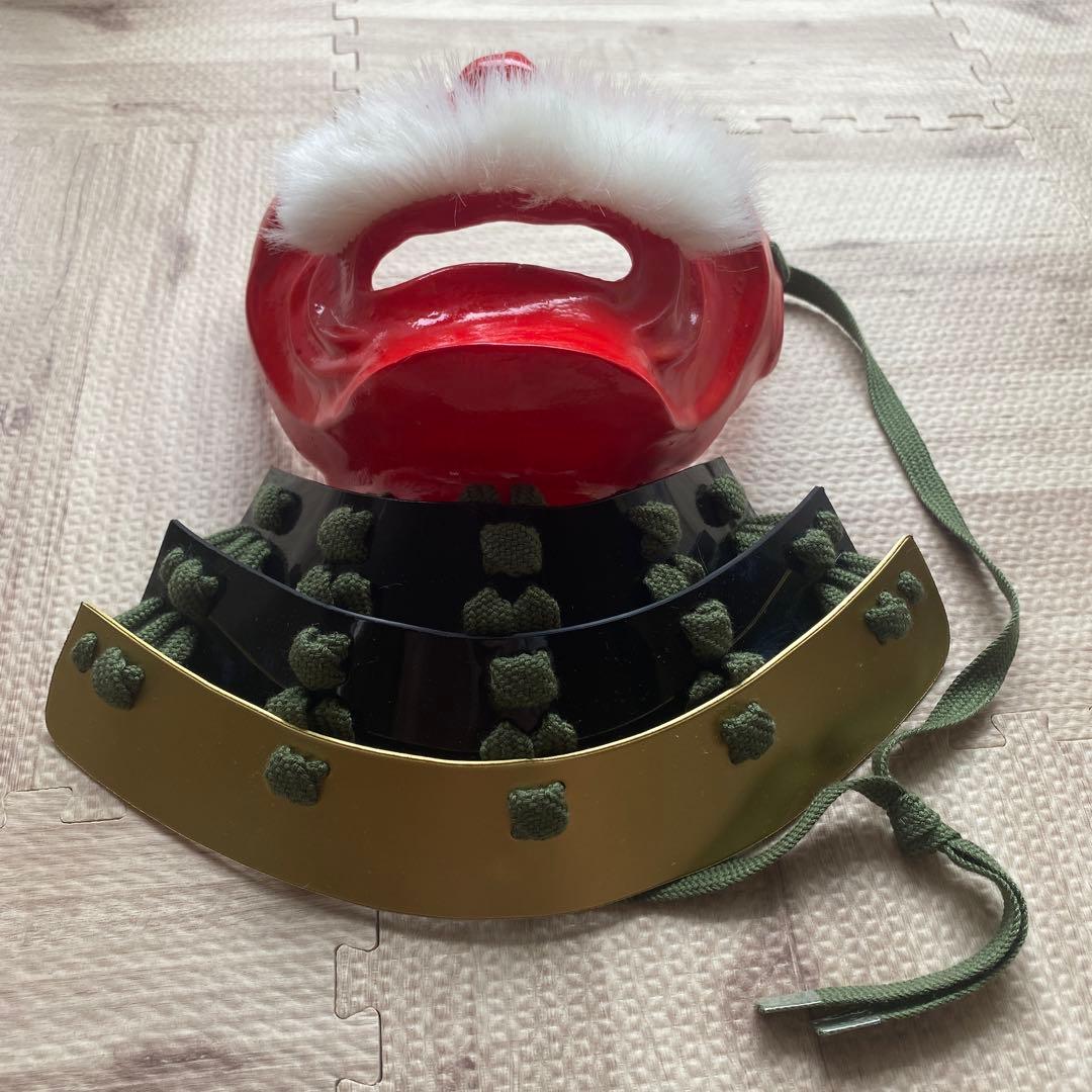 【着用可能】手作り面頬　武具　鎧兜　甲冑　等身大　半頬　ハンドメイド　コスプレ