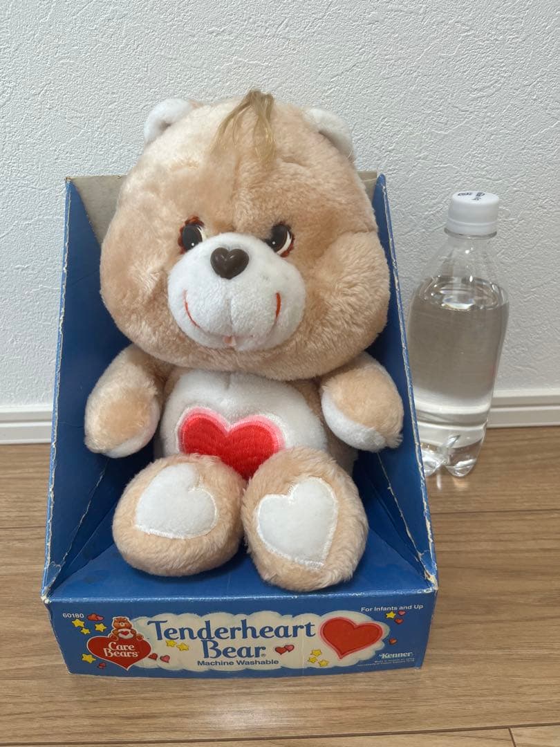 【箱付き】ケアベア　テンダーハートベア　ビンテージぬいぐるみ