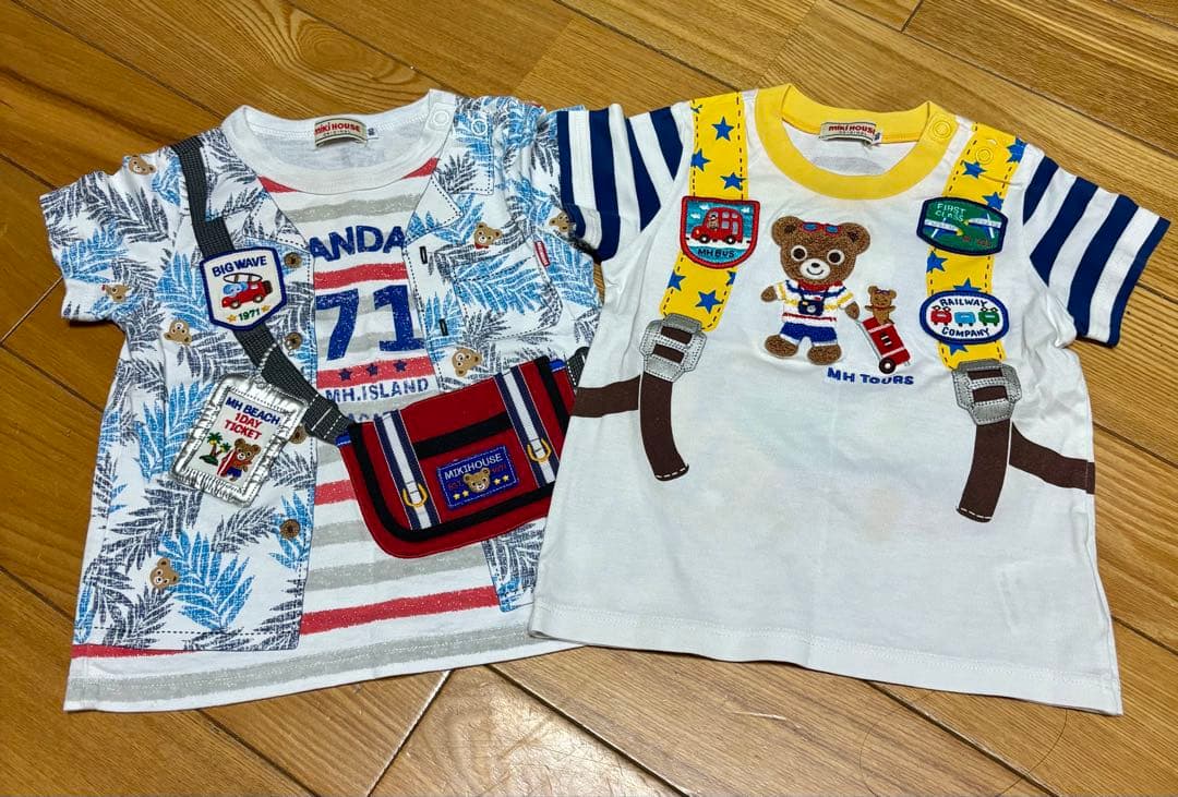 ミキハウス　だまし絵　Tシャツ　80㎝