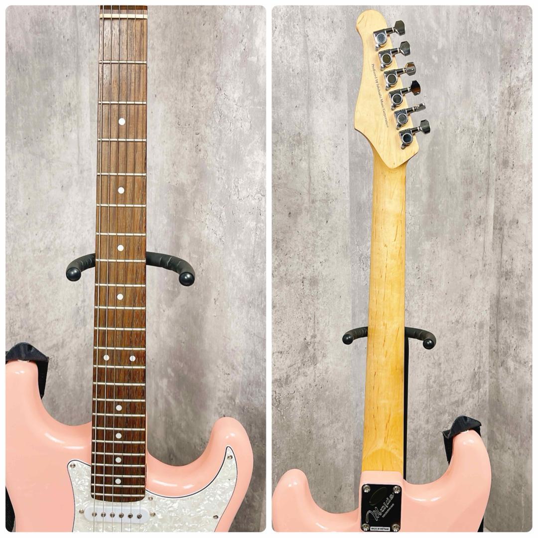 希少色　Mavis エレキギター ストラトキャスター ピンク　可愛い　初心者