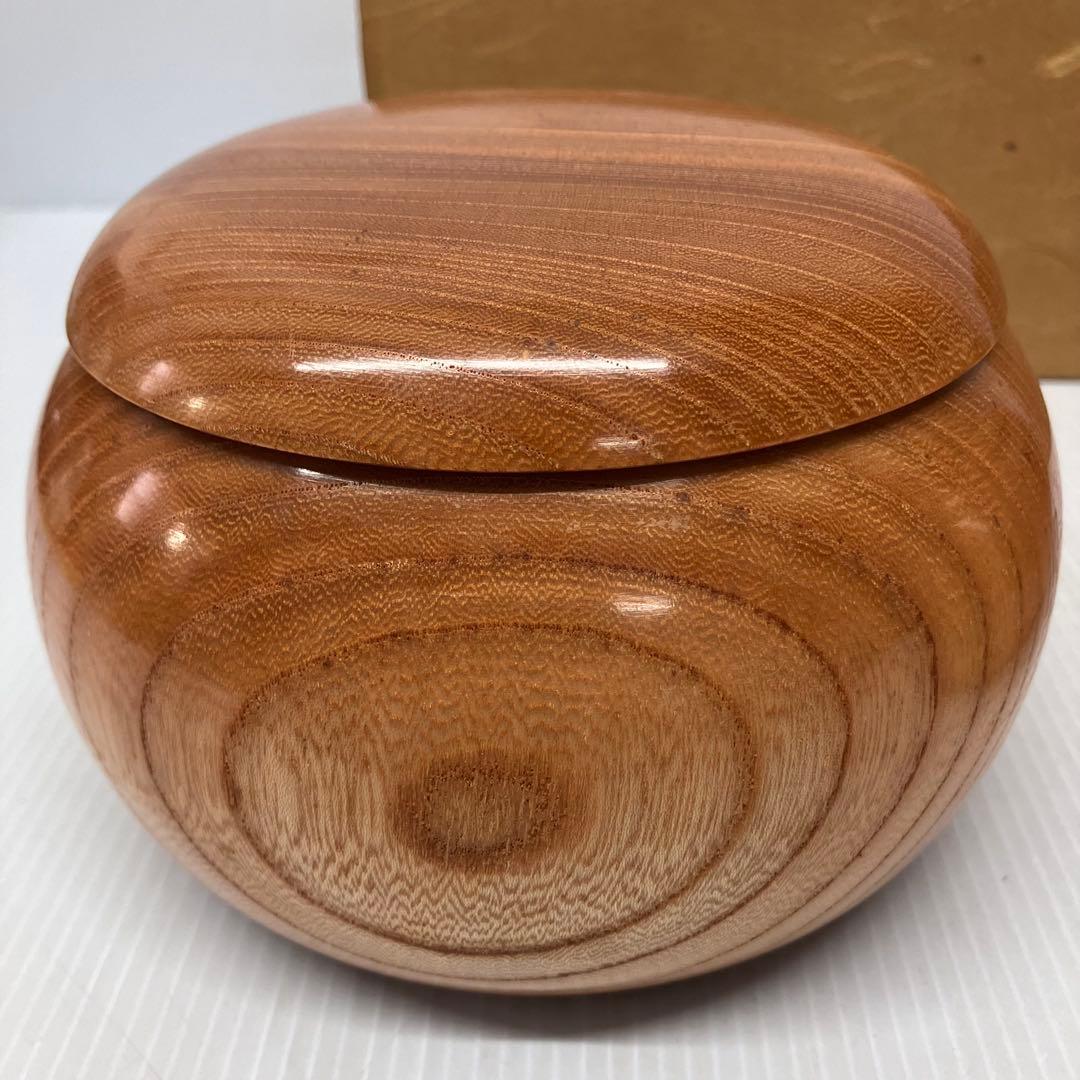 【碁石セット】囲碁 蛤 那智黒石　貝 木製 欅 特大　碁笥　趣味 遊び