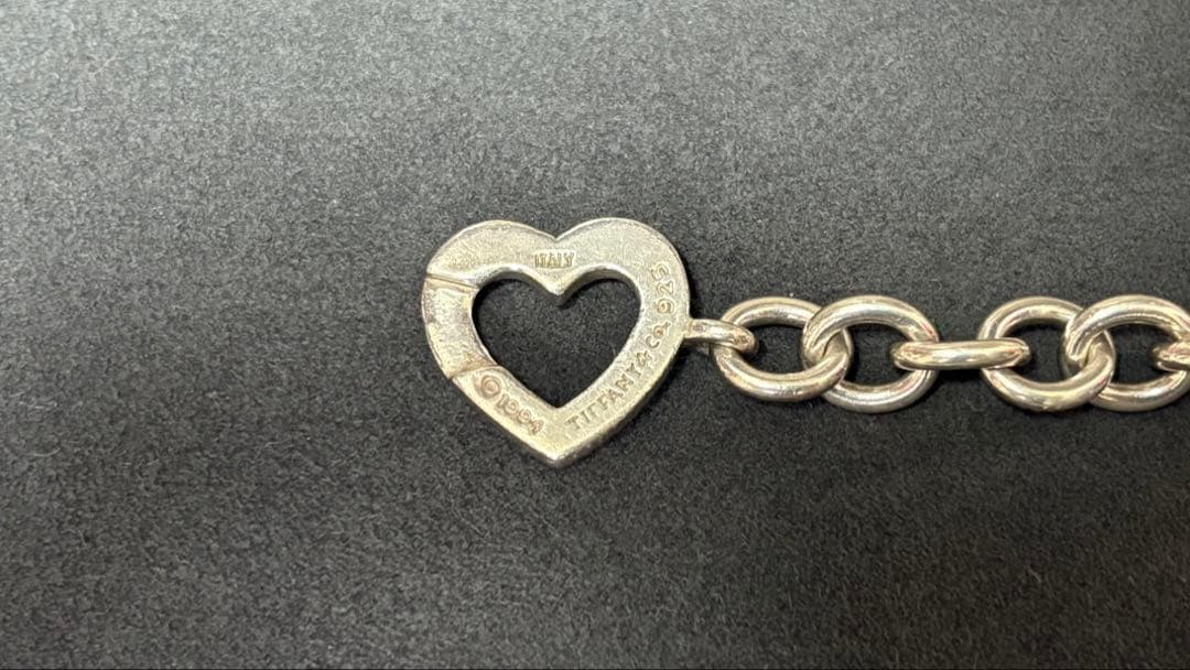 94年製 old tiffany ハートブレスレット