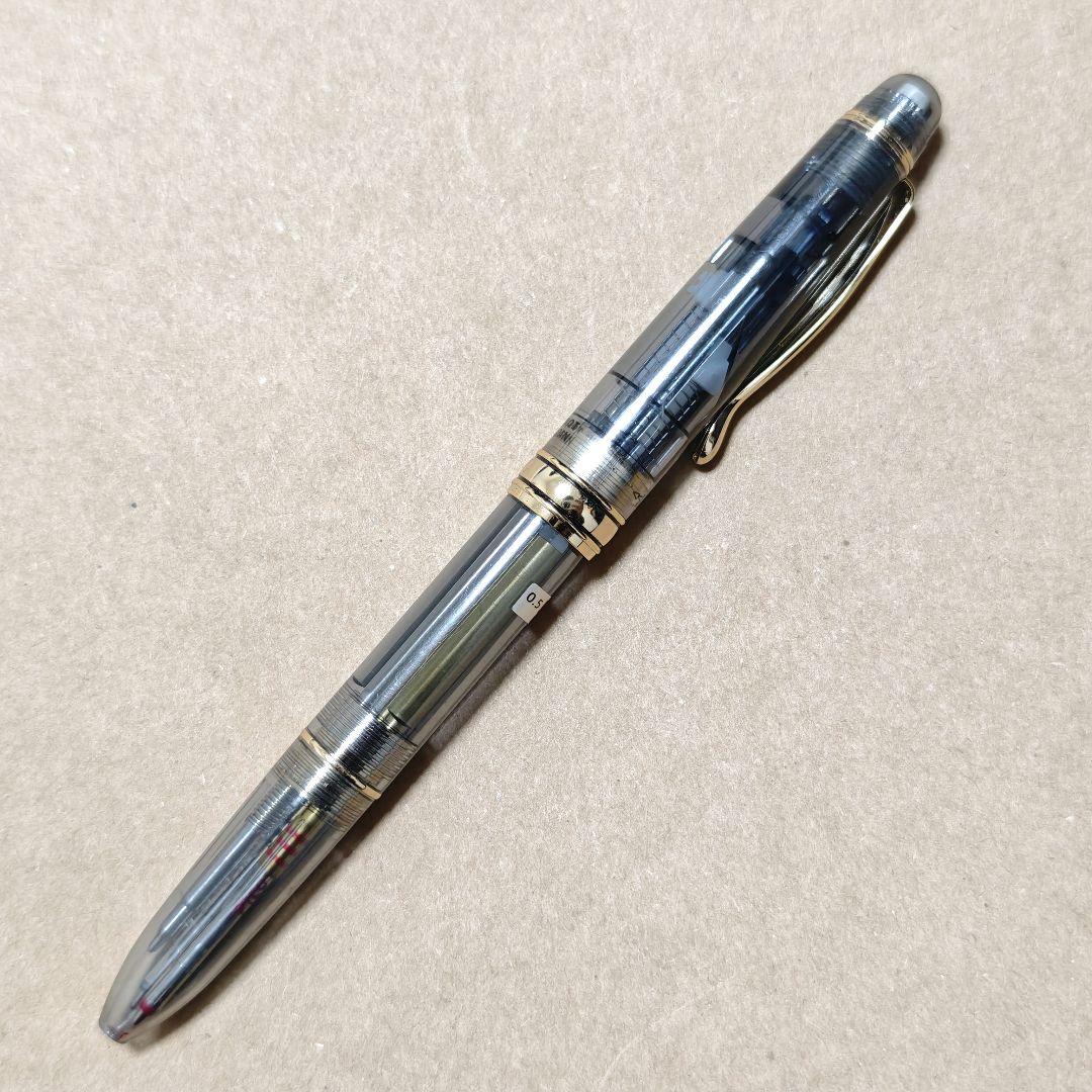Pilot　2+1RV 廃盤ボールペン　多機能ペン　透明　スケルトン