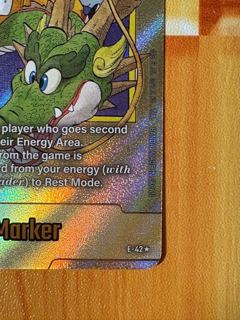 フュージョンワールド　金 エナジーマーカー　1巻　E-42 英語版