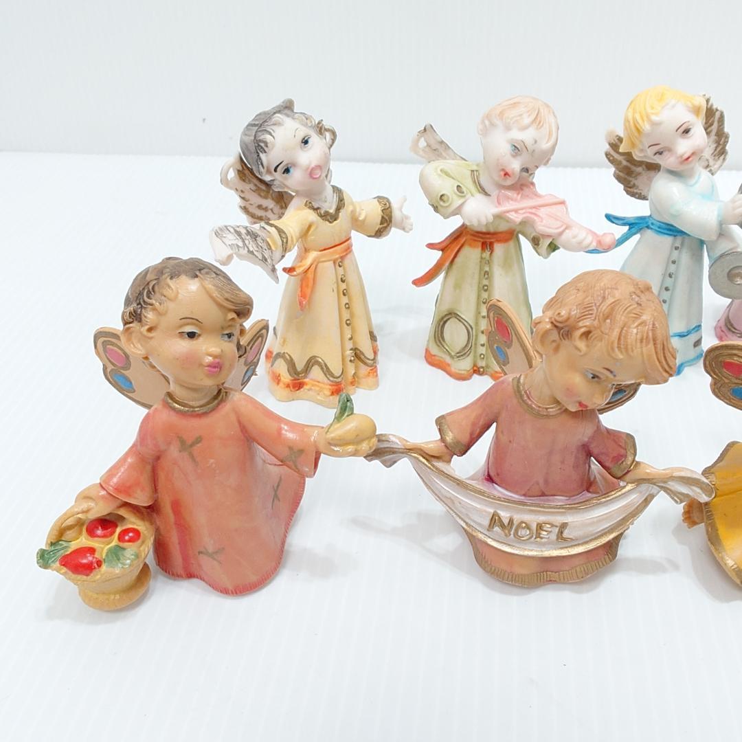 アンティーク調 エンジェル 天使 他 13体 イタリア製 クリスマス 音楽隊