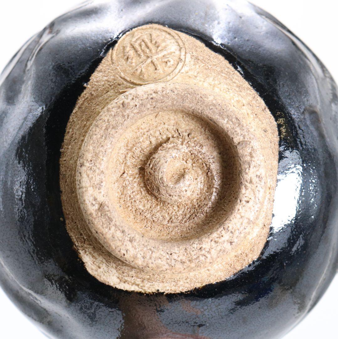 十三代 楽吉左衛門 惺入作 黒茶碗 表千家 十二代 即中斎書付　SY790　DD