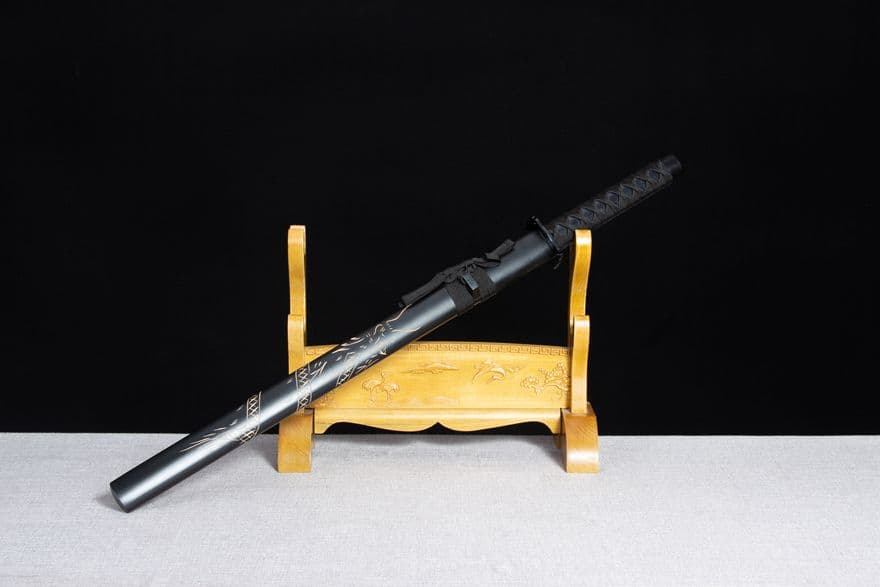 刻龍唐刀3点セット 武具　刀装具　日本刀　模造刀 居合刀