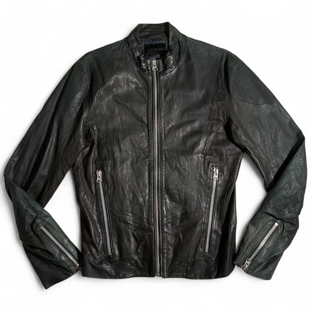 ディーゼルブラックゴールド ラムレザージャケット カスタムカラー