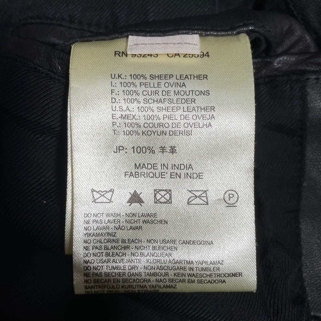 ディーゼルブラックゴールド ラムレザージャケット カスタムカラー