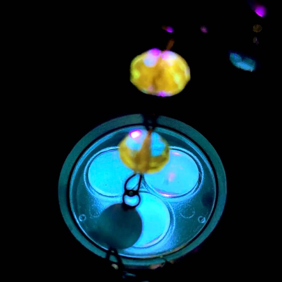 ミニシャンデリア　1920年　フランスアンティーク　ブルードロップ