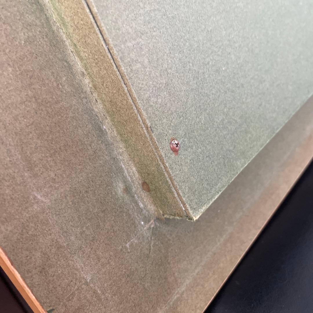 西山晋　落葉の林道　F6