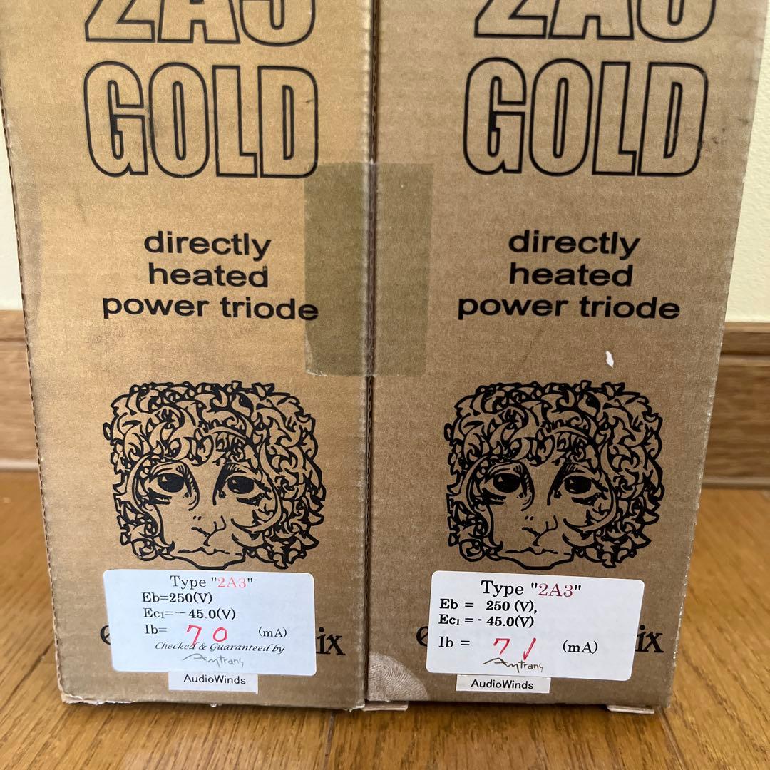 ジャンク 2A3GOLD directly heated powertriode