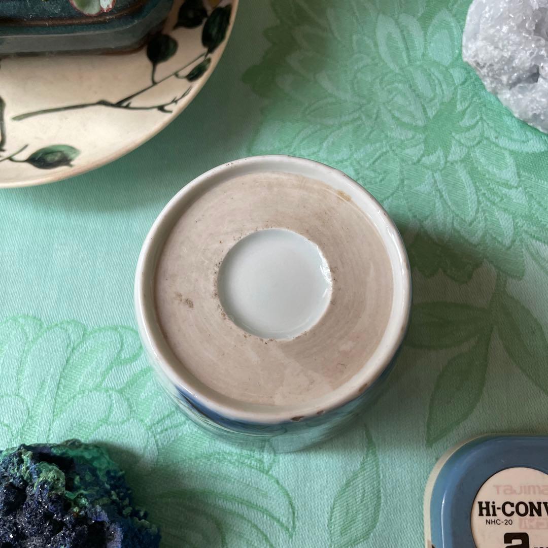 江戸期　古伊万里　金彩　染付　色絵　賢人図　蕎麦猪口　湯呑み茶碗