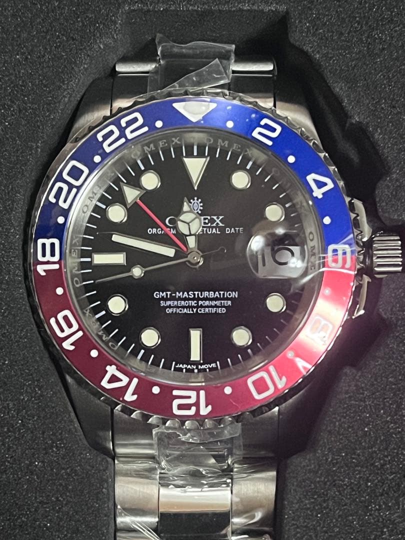 [OMECO] 腕時計 メンズ OMEX GMT-MASTURBATION