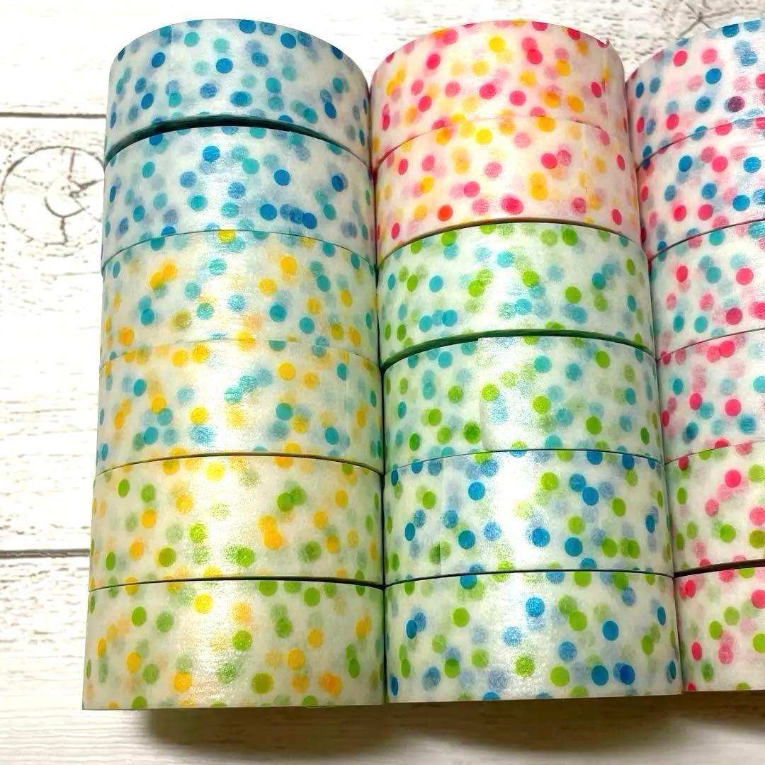 mtカラーセレクトマスキングテープ mlab限定　ドット　チェック全50種類