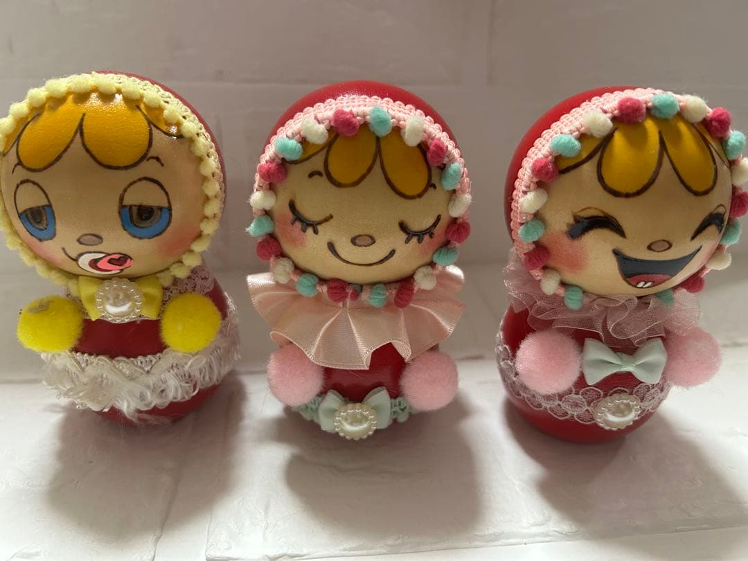 cokets. コケッツ　こけし　赤ずきん　赤ちゃん　3個セット