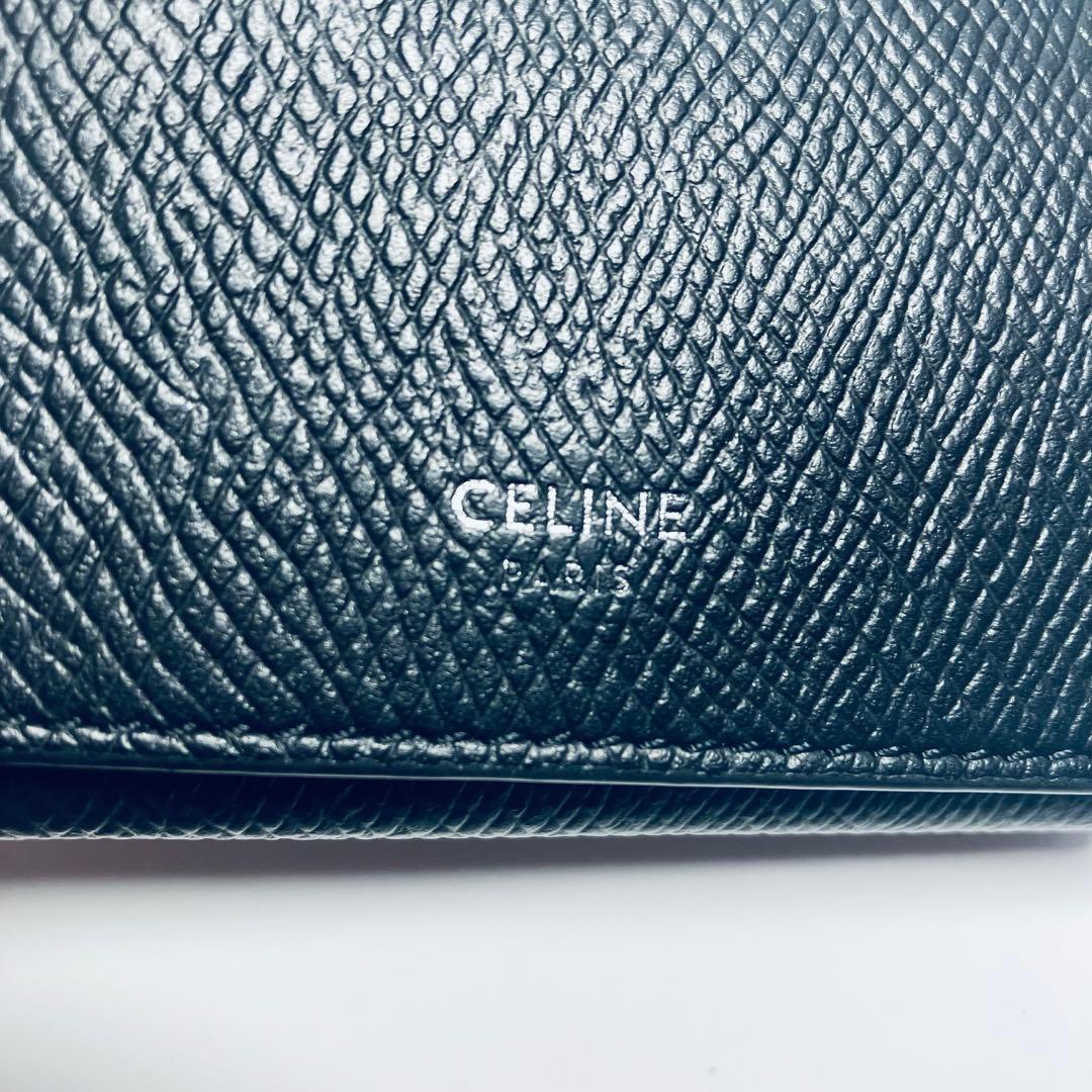 NK セリーヌ　レザー キーケース 　ブラック