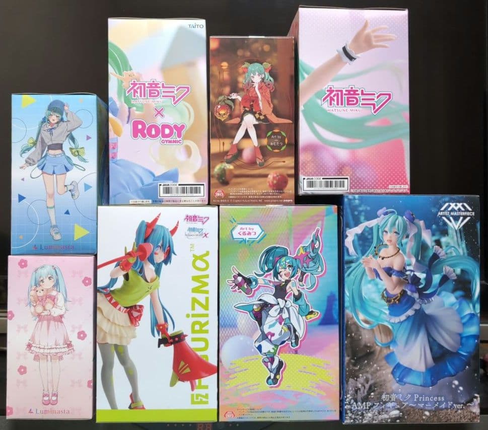 初音ミク　プライズフィギュア　8体セット