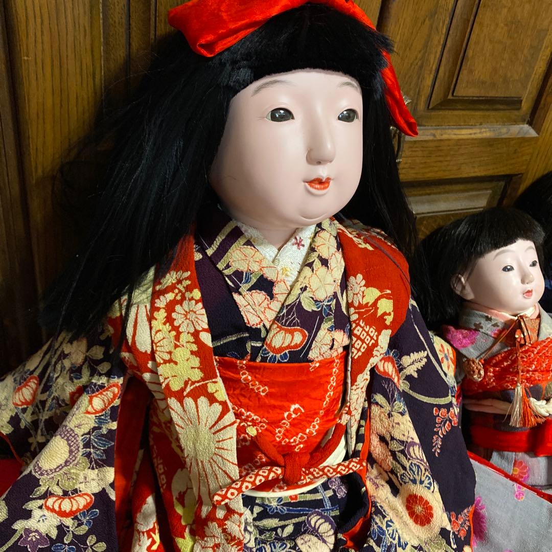 市松人形　１８号　６３ｃｍ　美しい女の子　修理済