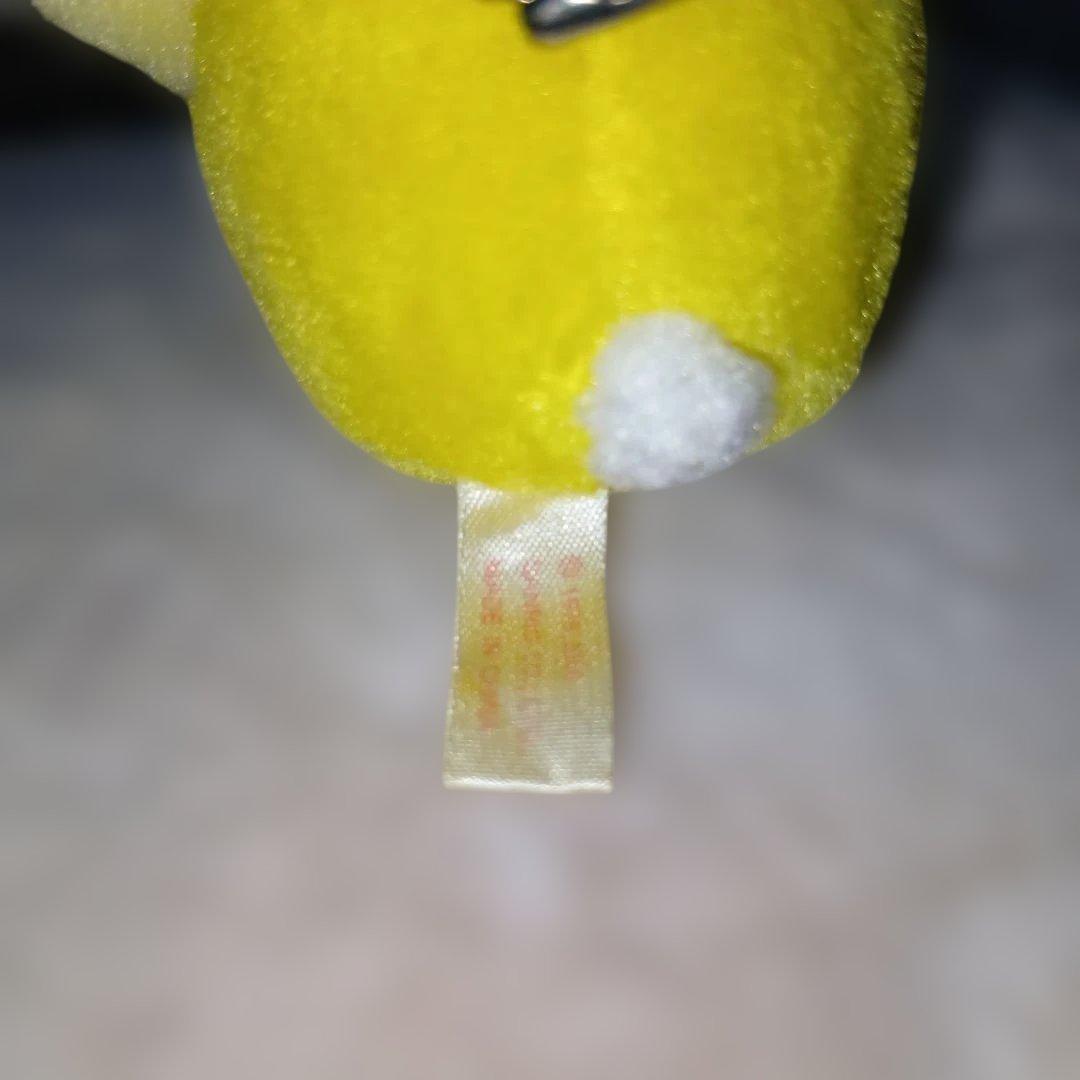 ハローキティ2002年 ぬいぐるみマスコット手つなぎイエローチェーン付激レア