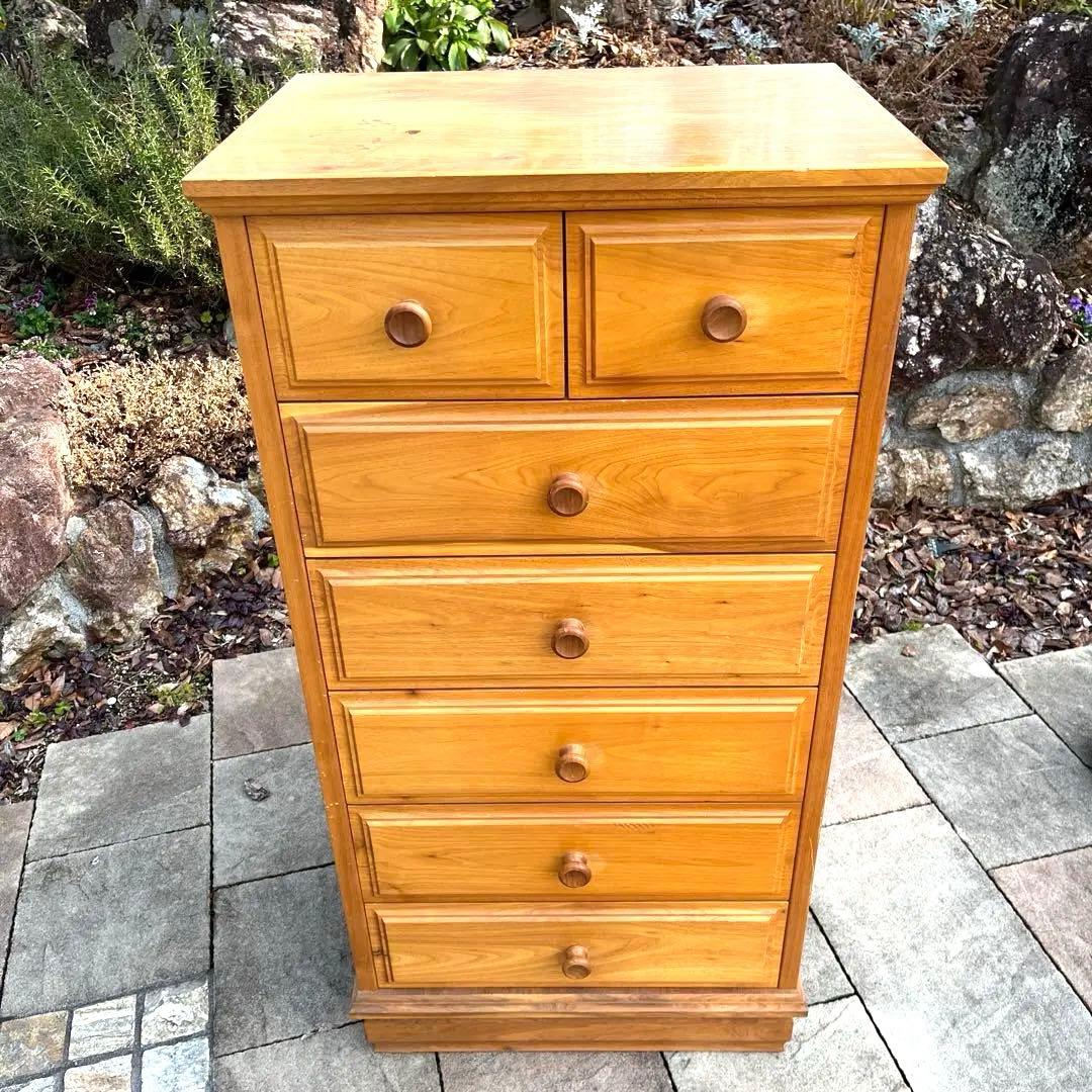 古家具 エルザ ワールドファーニチャー 6段7杯