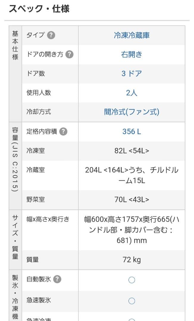 東芝 GR-V36SC(KZ) 冷蔵庫 356L 右開 5年保証 黒