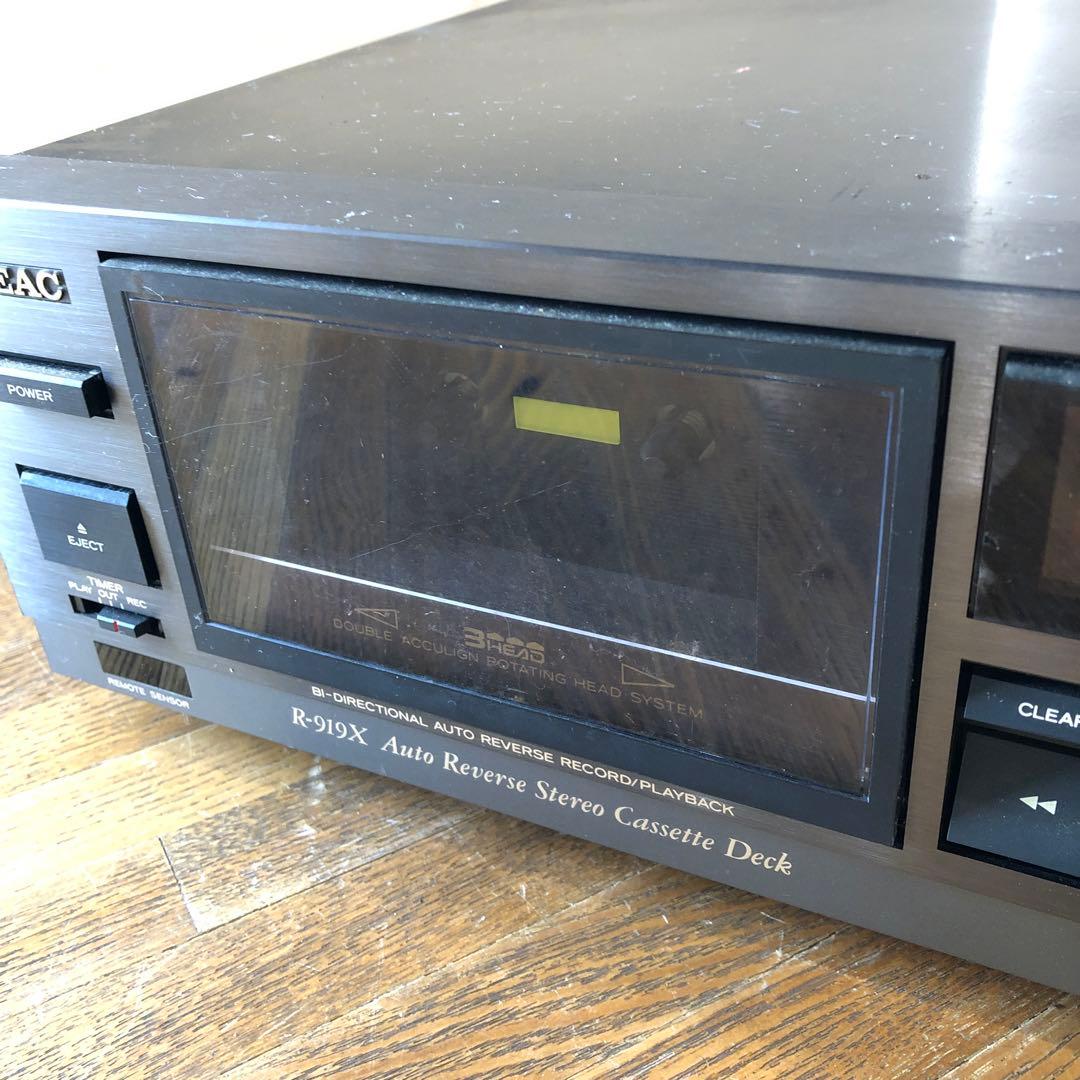 カセットデッキTEAC R-919X オートリバース　動くけどジャンク