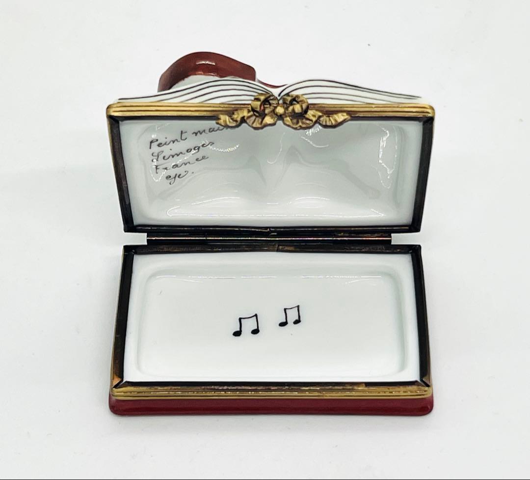 訳あり　リモージュボックス　楽譜とバイオリン