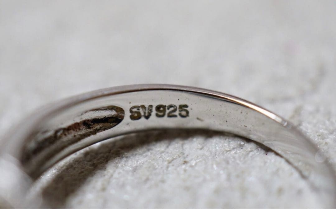 10.2ミリのあこや真珠　ダイヤモンド　シルバーリング