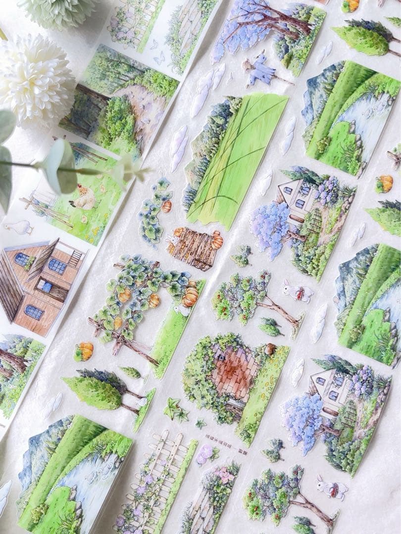 海外マスキングテープ巻売り 野望 風景マスキングテープ