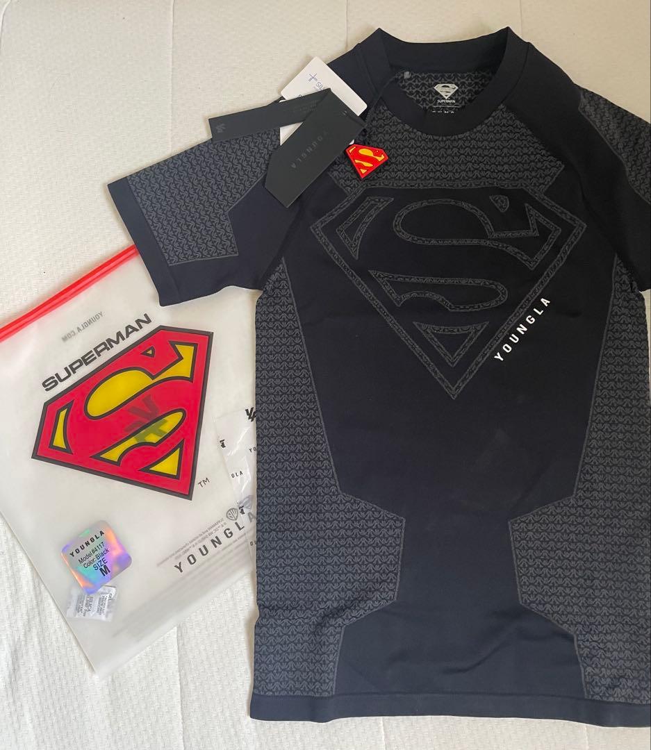 ×Superman コンプレッションウェア ブラック L タグ付き