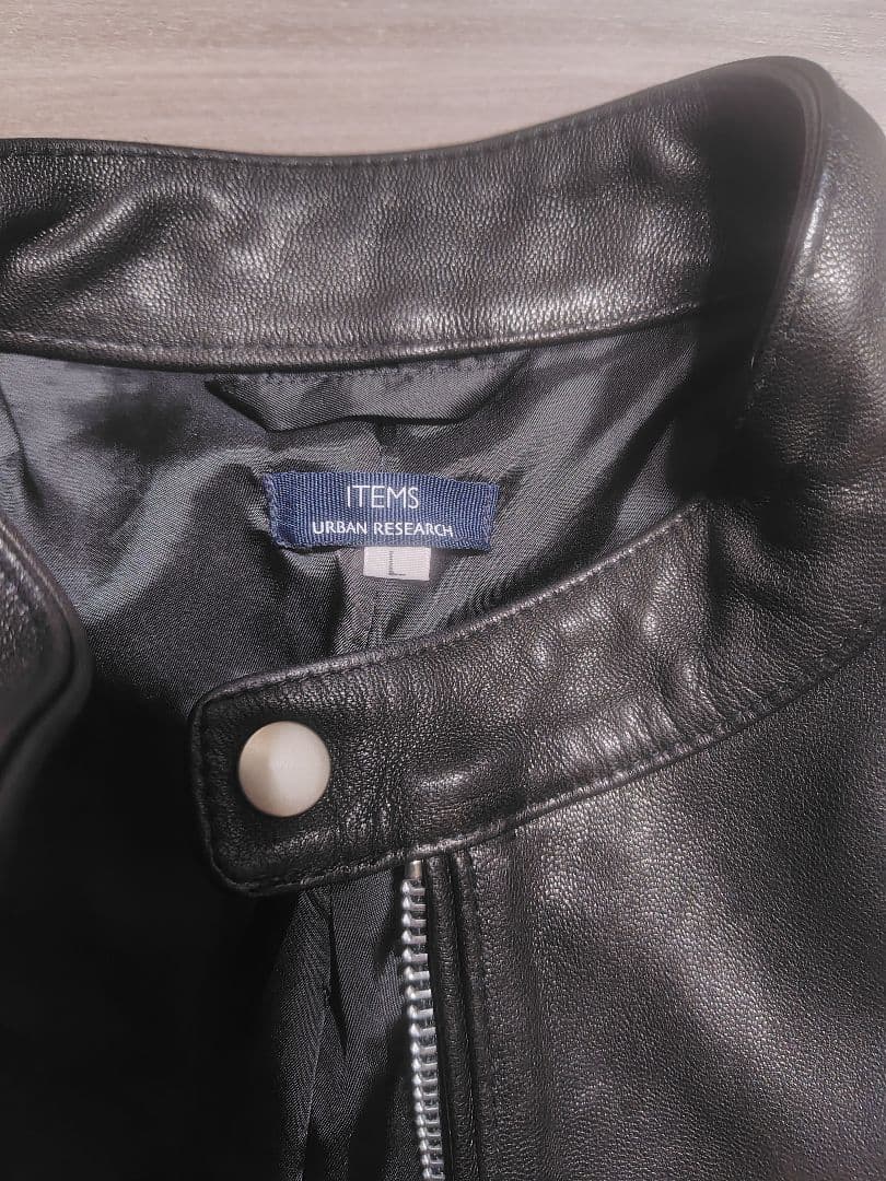 URBANRESEARCH　ゴートレザー シングルレザージャケット サイズL