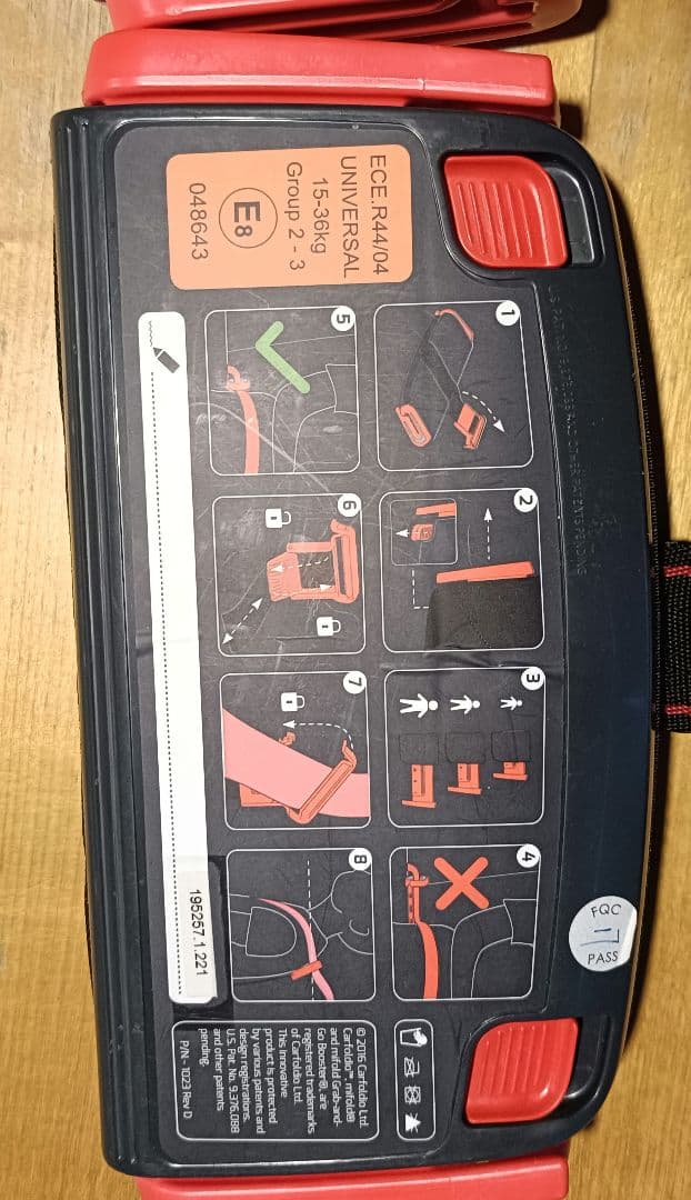 mifold 2-in-1 車用チャイルドシート 青 ピンク 2つセット