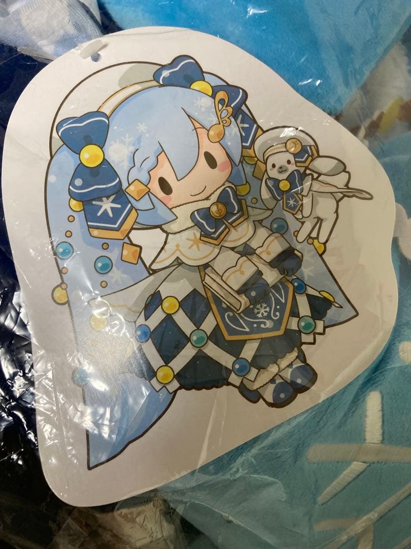 雪ミク　2021 どでかジャンボふわふわぬいぐるみ　全高50cm タグ付き