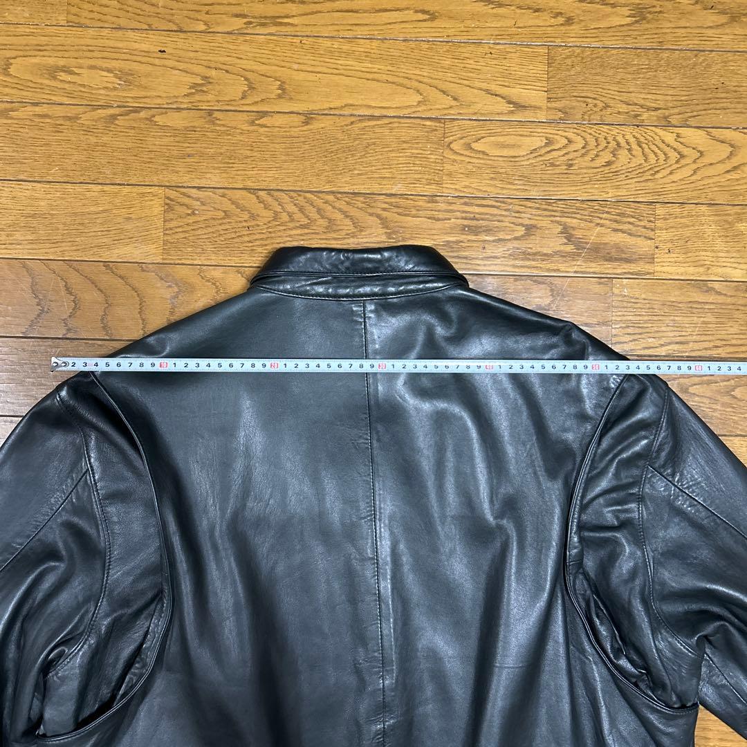 ポルトガル製XL ポロラルフローレン レザースイングトップジャケット ポニー無し