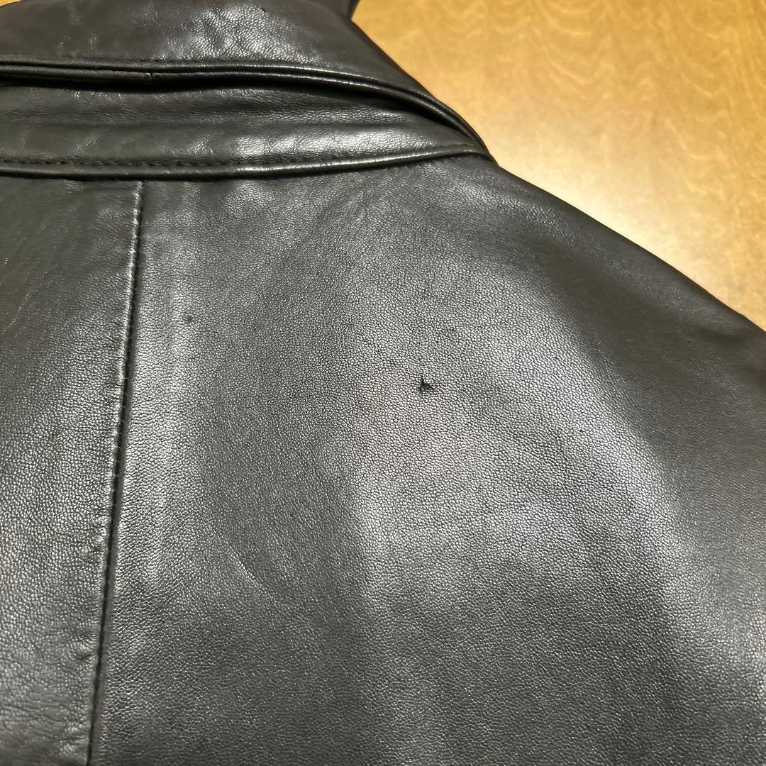 ポルトガル製XL ポロラルフローレン レザースイングトップジャケット ポニー無し