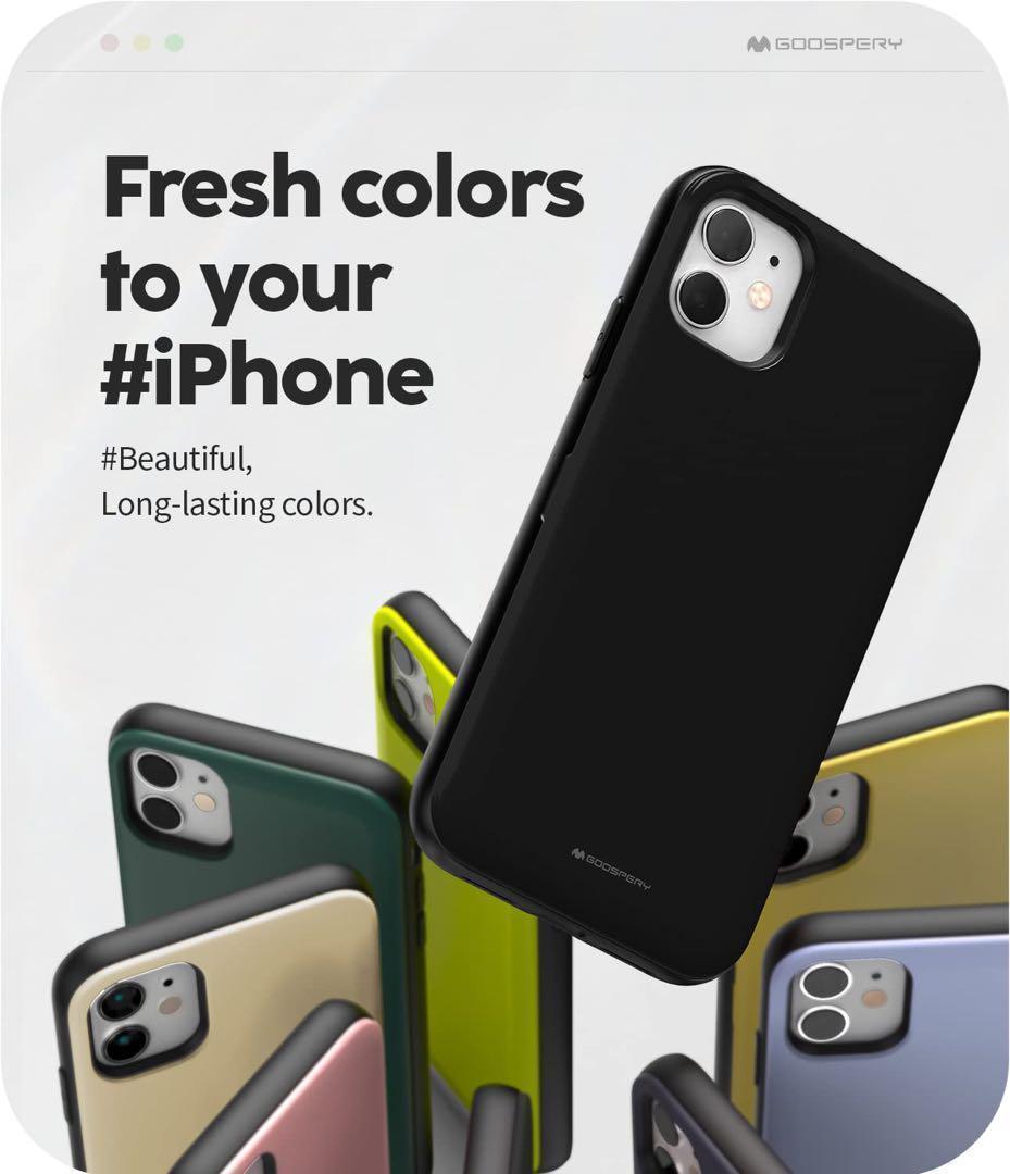 Goospery iPhone 11 ケース 背面 カード 収納 マグネット式