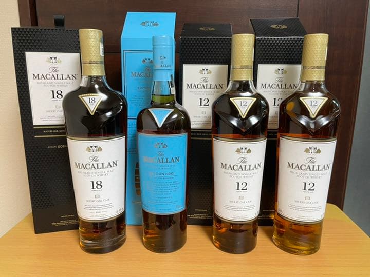 ザ.マッカラン18年、マッカランNO.6、マッカラン12年