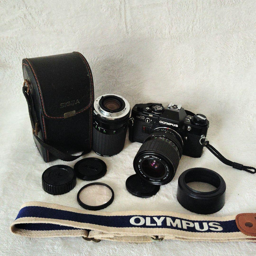 ■ボディ美品■OLYMPUS OM-10 ブラックボディフィルムカメラセット