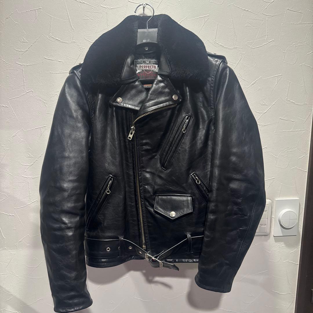 Schott100周年MICHAELマイケル36PERFECTOレザーライダース