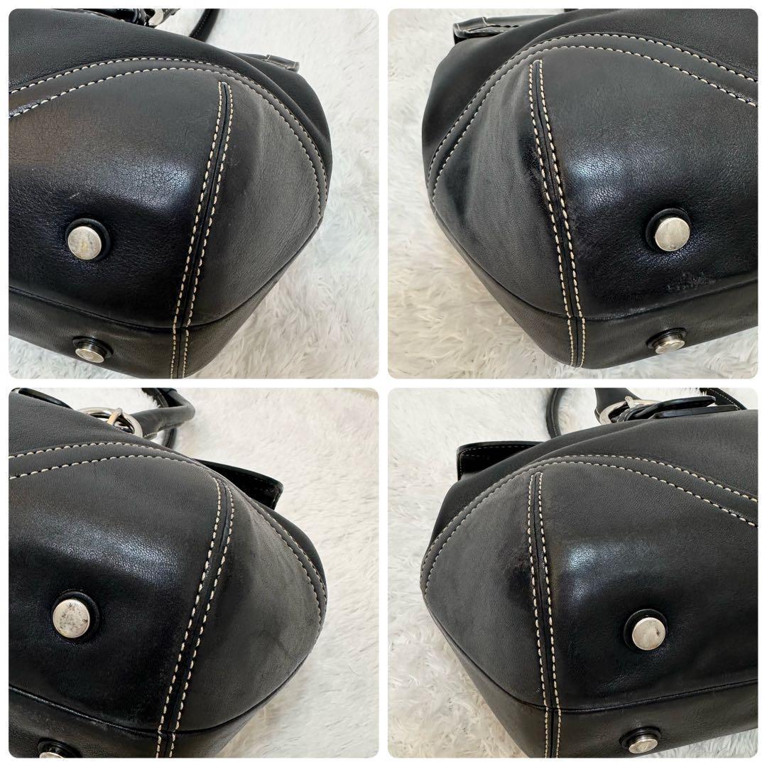 ✨希少✨COACH ソーホー ショルダーバック トート 黒 レザー y2k