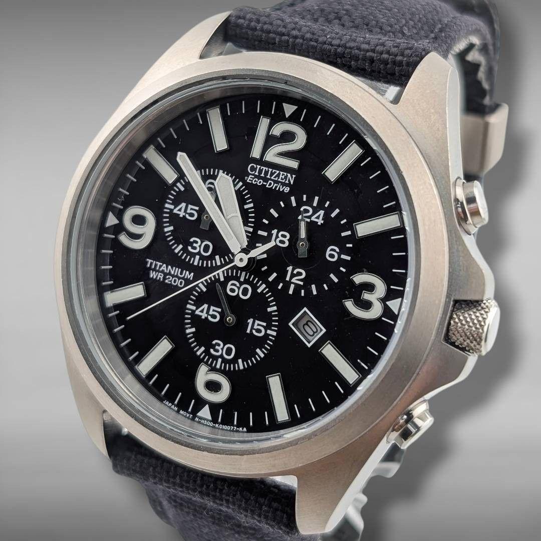 【稼働】シチズン プロマスター エコドライブ チタニウム ねじ込み式リューズ