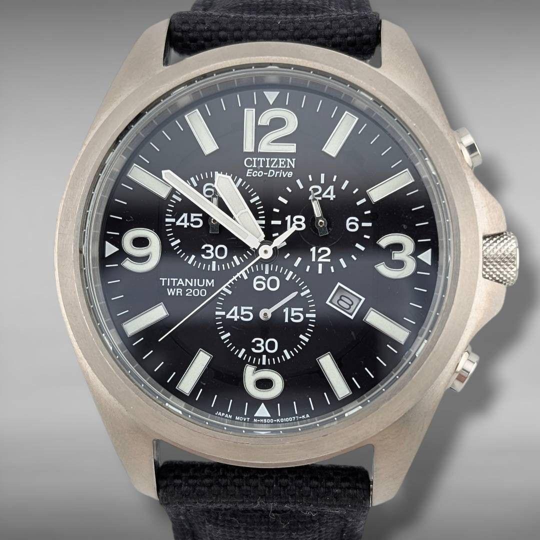 【稼働】シチズン プロマスター エコドライブ チタニウム ねじ込み式リューズ