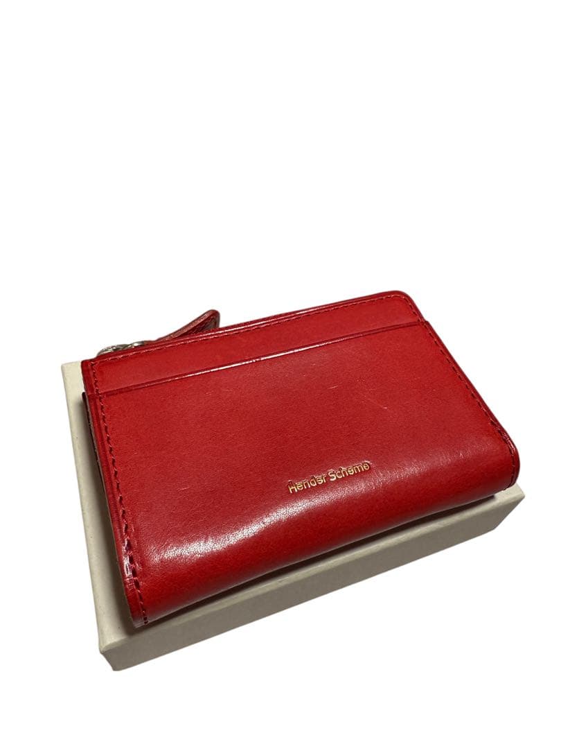 小物 hender scheme mini purse red