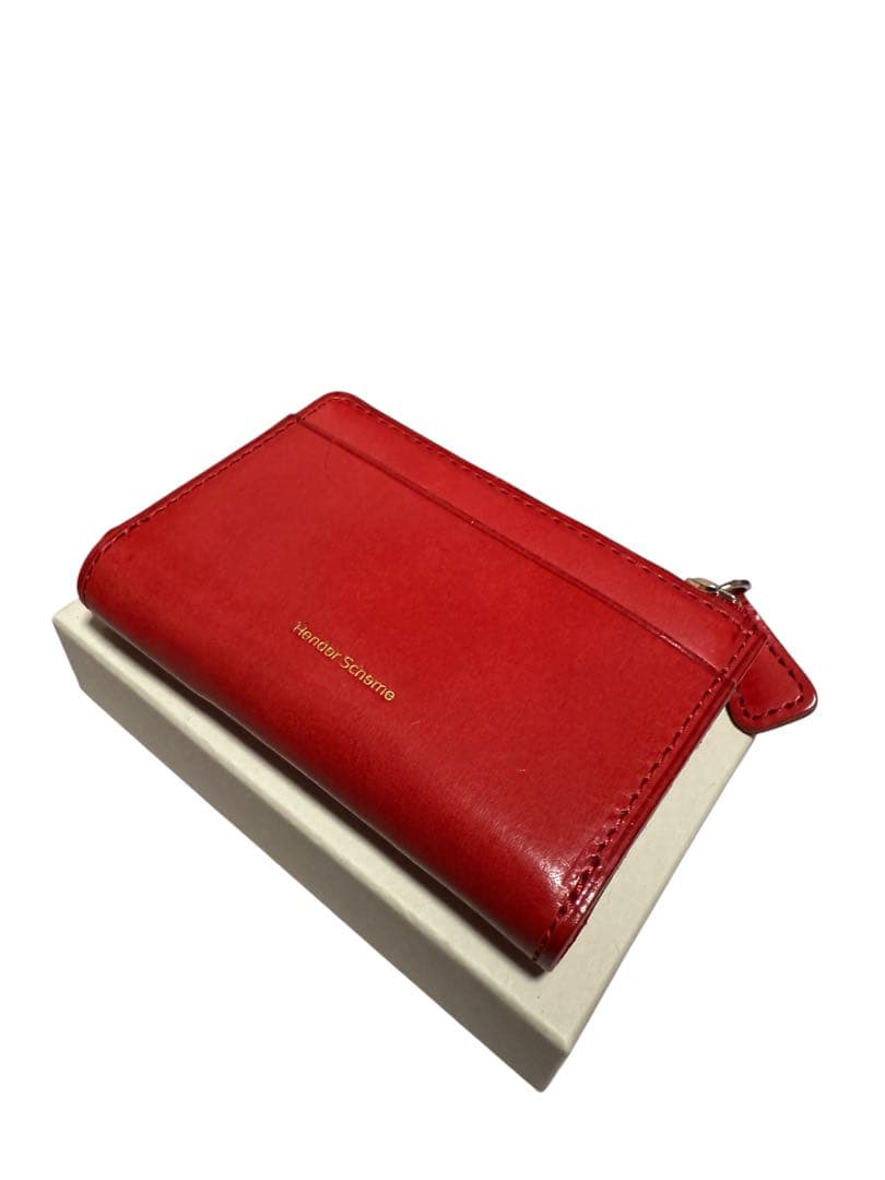 小物 hender scheme mini purse red