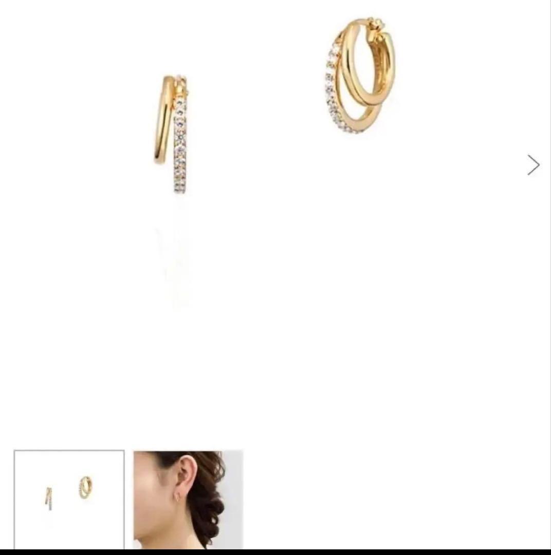 4℃ イエローゴールド　ピアス